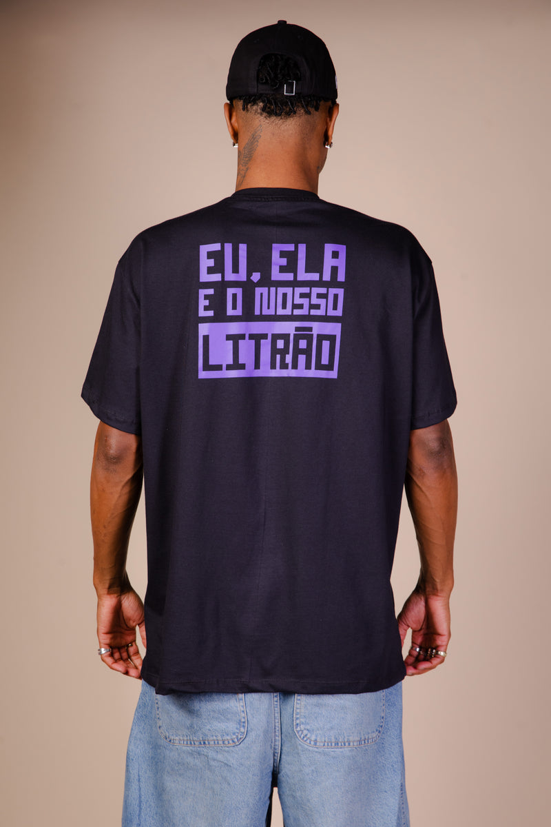 T-SHIRT CONECTADO "EU, ELA E O NOSSO LITRÃO"