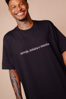 T-SHIRT CERVEJA, MÚSICA E RESENHA